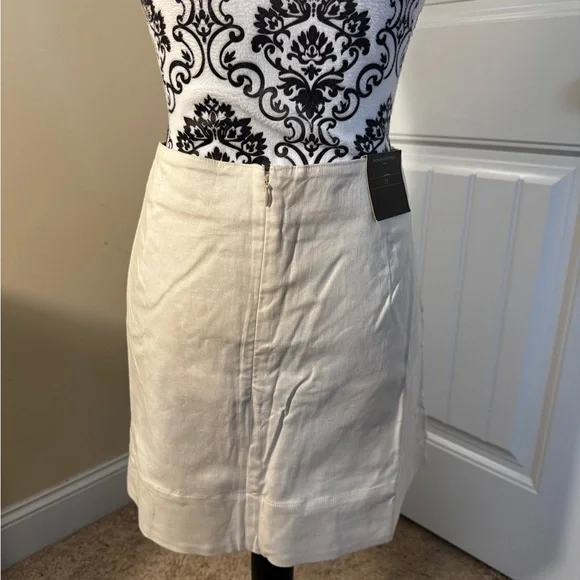 Banana Republic Cream Square Neck Crop Top and Mini Skirt Set - Picture 10 of 12